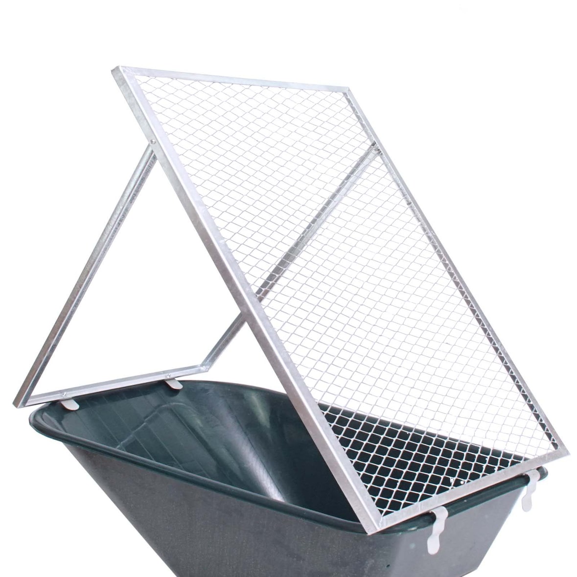 TRUTZHOLM Schubkarren Durchwurfsieb Gartensieb 100x60cm Sieb Kompost Gitter Durchwurfgitter Erdsieb