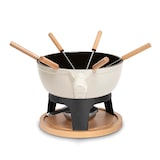 thumbnail of La Fonderie 1890 6-Personen Mont Blanc Fondue-Set aus Gusseisen, Käse- und Schokoladenfondue, 6 Gabeln Kapazität 1.8L