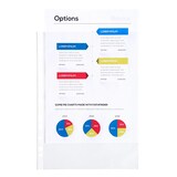 thumbnail of Exacompta 5000E 1x Packung mit 100 Prospekthüllen glatt und gelocht aus PP 60µ, DIN A4 - Kristall