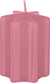 thumbnail of Sternkerzen Antique Pink 10 x Ø 6 cm, 4 Stück