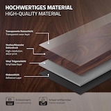 thumbnail of ML-Design PVC Bodenbelag Selbstklebend 2,23 m² 16 Dielen 91,5x15,3x0,2 cm Nuss Rot-Braun Holzoptik Wasserfest Rutschfest
