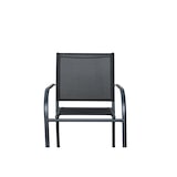 thumbnail of aro Silla apilable, acero/malla sintética, gris/negro