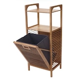 thumbnail of Décoshop26 - Badezimmerregal mit Wäschekorb aus Bambus 95 x 40 x 30 cm 28 l 04_0005669