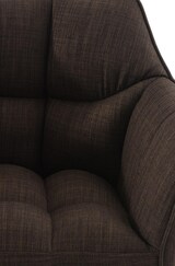 thumbnail of CHEFGASTRO 2er Set Barhocker PHILADELPHIA Stoff Edelstahl HxBxT 88x64x45cm Stoff Braun Barstuhl
