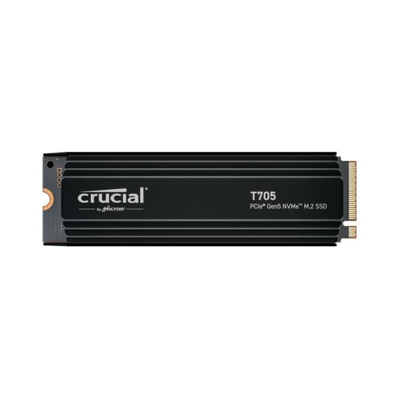 Ssd Interne Gaming Avec Dissipateur Premium - Crucial - T705 Ssd 2to Pcie Gen5 Nvme M.2 (2024) - Ct2000t705ssd5