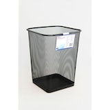 thumbnail of SIGMA Cestino per rifiuti, nero, metallo, quadrato, 19 L