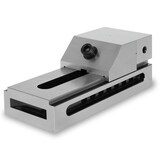 thumbnail of EBERTH Niederzugschraubstock 100 mm, Spannweite 125 mm, aus robustem Stahl, professioneller Präzisionsschraubstock für Werkstatt und Montage