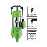 thumbnail of 1100W drainagepomp vuilwater opvoerpomp overstroming 6m elektrische kabel VITO