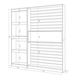 thumbnail of Bücherregal, Holzregal, 170x25x186cm, Wohnzimmer - Büro, Für Bücher, Moderner Stil, Eiche und Schwarz _ 82_3