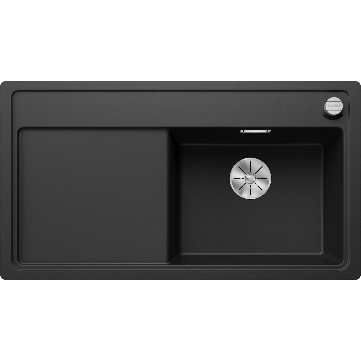 BLANCO ZENAR 5 S-F Einbauspüle SILGRANIT schwarz ab 50 cm Excenter