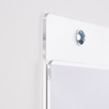 thumbnail of Danieli Store | Soporte para cartel de pared en metacrilato con agujeros para ser fijado | Expositor para avisos de pared | (5 Unidades A4 Vertical)