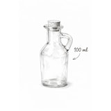 thumbnail of Pack de 6 botellitas de cristal 100 ml con tapón de corcho – mini botellas para aceite, vinagre, licor y sirope