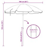 thumbnail of Helloshop26 - Chique ronde kantelbare parasol voor buiten 161 x 161 x 193 cm camouflage polyester 02_0056700