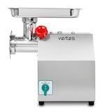 thumbnail of VERTES vleesmolen vleesmachine gehaktmachine elektrisch, roestvrij staal, 850 W, 120 kg/u, maat 12, professioneel voor de horeca, 2 vulbakken