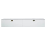 thumbnail of Oviala Meuble TV suspendu 160 cm moderne blanc