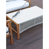 thumbnail of METRO PROFESSIONAL Cavo di sicurezza di 3 m in acciaio, guaina in PVC, con 2 anelli alle estremità, grigio