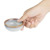 thumbnail of Lot de 8 pots à sauce (Ø)78 mm en porcelaine, DRIFT GRIS UNI