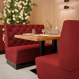thumbnail of Gastro Sitzbank Amsterdam | 100 cm breit | Samtstoff in Rot | Chesterfield | Dinerbank