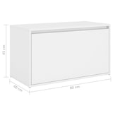 thumbnail of Helloshop26 - Banc banquette d'entrée 80 x 40 x 45 cm blanc aggloméré 02_0010857