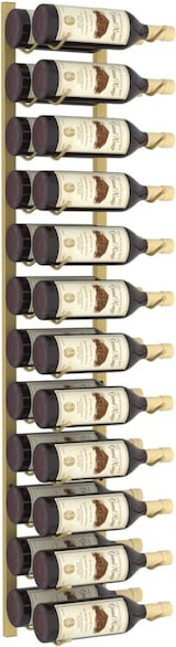 thumbnail of vidaXL Wand-Weinregal für 24 Flaschen Golden Eisen