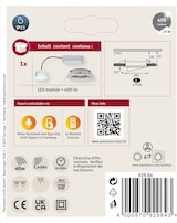 thumbnail of Paulmann Spot encastré LED Smart Home Zigbee 3.0 Nova Plus Coin  orientable  rond 84mm 50° Coin 5,2W 400lm 230V gradable RGBW+ Acier brossé 92964