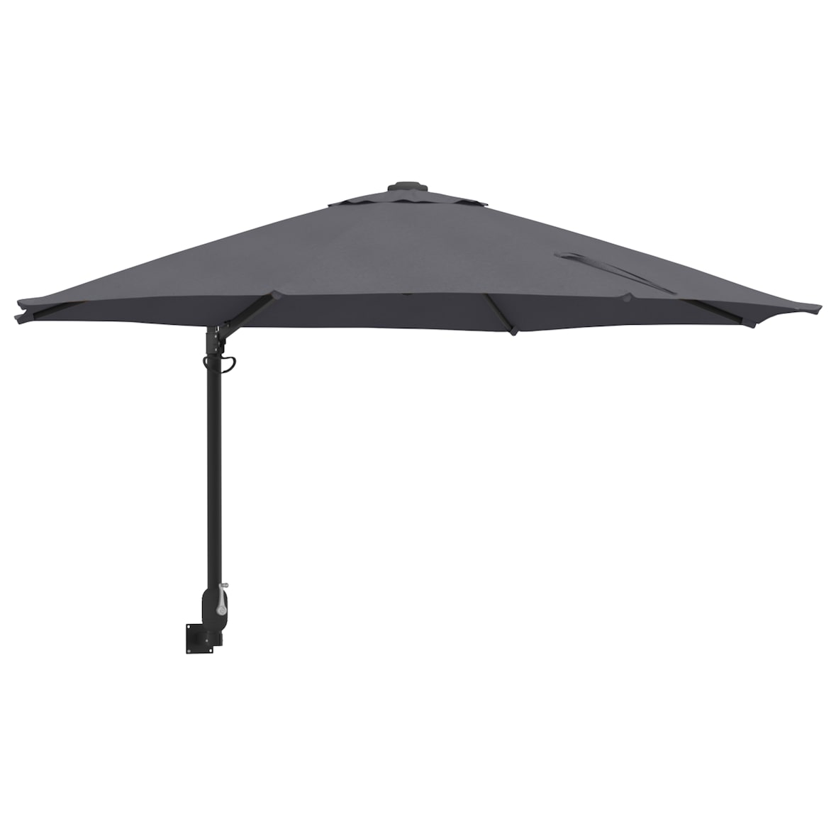 vidaXL Patio-Regenschirm Anthrazit Pulverbeschichteter Stahl, Polyester