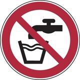 thumbnail of Verbotsschild, Kein Trinkwasser P005 - ASR A1.3 (DIN EN ISO 7010) - 50 mm Folie selbstklebend