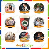 thumbnail of DayBays 1000 Stk. Kaffeebecher 8oz/200ml Ø8cm " Coffee To Go Becher " Pappe mit PE-beschichtet