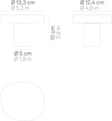 thumbnail of Zafferano Ciottolo - Balizador LED para exterior IP54 7W 3000K design moderno em alumínio para jardins e caminhos - 10 cm Corten