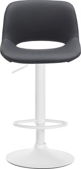 thumbnail of DELUKE® Barhocker 2er Set JAKSON - Schwarz, Kunstleder, Weiß | Barhocker mit Lehne Barstuhl Tresenhocker Tresenstuhl Kneipenhocker Kneipenstuhl