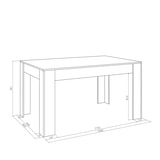 thumbnail of Esstisch, Küche, Esszimmer, 140x90x76cm, Für 6 Personen, Küchentisch, Moderner Stil, Zementgrau _ 487_3
