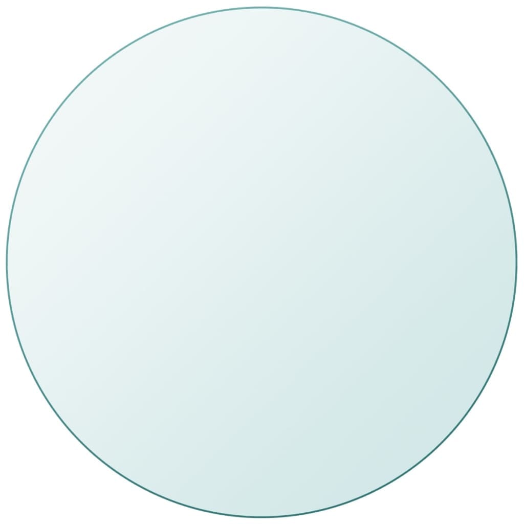 vidaXL Tafelblad van gehard glas 300 mm rond