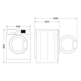 thumbnail of WHIRLPOOL lave-linge frontal 10kg 1400 trs/min FFBR10489BSVFR