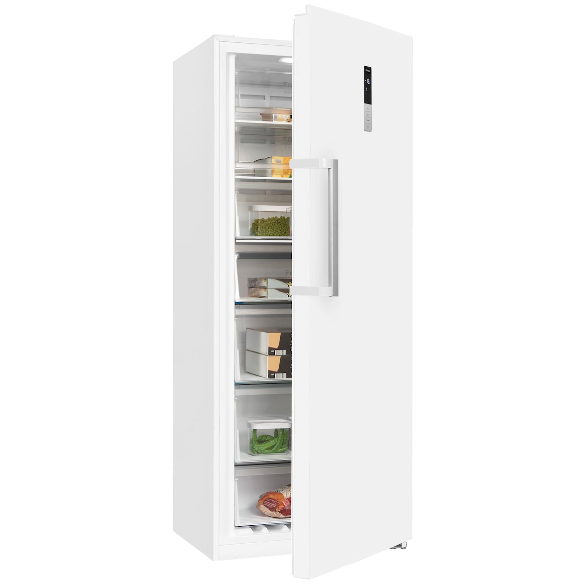 Exquisit Gefrierschrank GS380-NF-H-050D weiss | No Frost | Nutzinhalt: 380 L | Temperaturregelung | Alarm