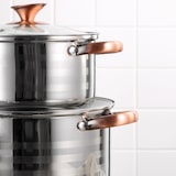 thumbnail of BERGNER - NONA 8-teiliges Kochgeschirr-Set (16/18/20/24cm) aus Edelstahl, induktionsgeeignet, mit einem Set aus 3 Silikon- und Holzutensilien