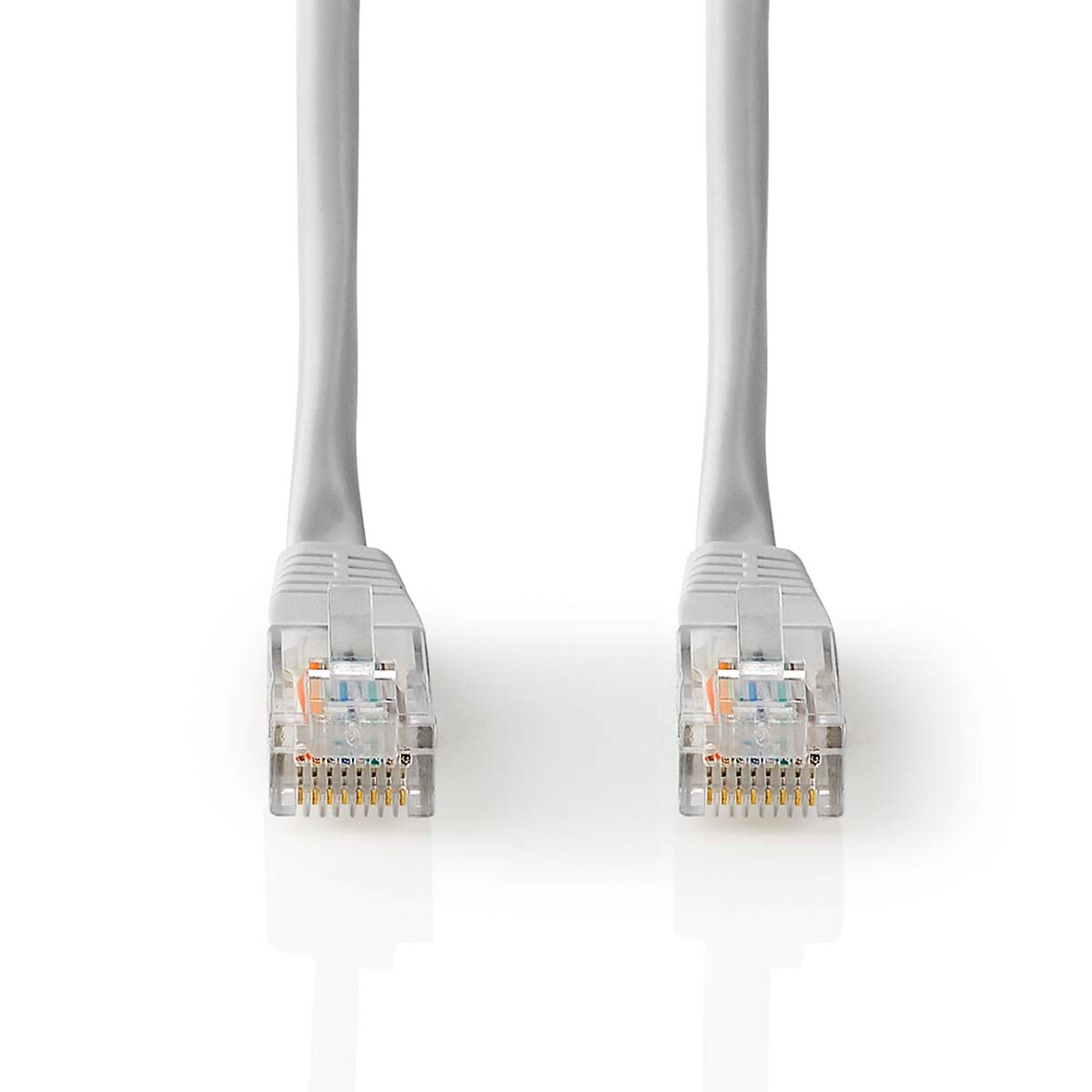Nedis CAT5e-Netzwerkkabel - U/UTP - RJ45 Stecker - RJ45 Stecker - 15.0 m - Rund - PVC - Grau - Label