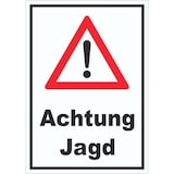 thumbnail of Achtung Jagd Schild A1 (594x841mm)