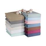 thumbnail of DoubleDry Hoeslaken Flanel 140 x 200 cm - 100% zacht katoen - wit