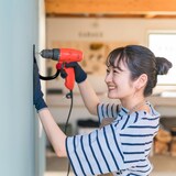 thumbnail of Relaxdays Wandhaken, 6er Set, Universalhaken für Gartengeräte, Werkzeug Wandhalterung, Stahl, je bis 18 kg, schwarz/rot