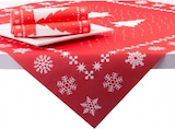 thumbnail of Sovie HOME Tischdecke White Tree in Rot aus Linclass® Airlaid 80 x 80 cm, 1 Stück - Mitteldecke Weihnachten