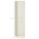thumbnail of HOMCOM Mobile Bagno in Legno con 2 Armadietti Cassetto e Ripiani