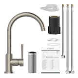 thumbnail of Küchenarmatur CORNWALL, Niederdruck Armatur Küche, 360° schwenkbarer Wasserhahn Küche,Mischbatterie Küche Edelstahloptik