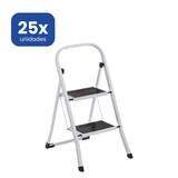 thumbnail of Pack 25 Escaleras 2 Peldaños Profesional - Acero Reforzado - Antideslizante 30x20cm - Plegado Extraplano - Taburete Hogar Oficina