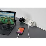 thumbnail of Brennenstuhl 1153590420 Verlängerungskabel 2 m 4 AC-Ausgänge Drinnen Silber, Weiß