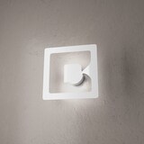 thumbnail of Applique Moderno Quadrato Gasoline 1 Luce In Metallo Bianco