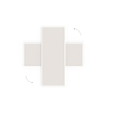 thumbnail of ALLboards Tableau blanc en liège 100×40 cm cadre en bois laqué BLANC