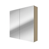 thumbnail of Spiegelschrank Badspiegel Badezimmer Spiegel City 80cm braun Eiche mit 5W LED-Strahler / Energiebox