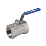 thumbnail of Edelstahl Kugelhahn 1 1/2 Zoll DN40 1-tlg Absperrhahn Kugelventil Absperrventil