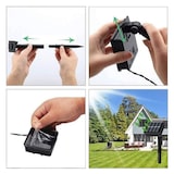 thumbnail of Fita LED solar à prova de água com mangueira luminosa e painel solar (22 Metros - 200 Led, Branco Quente) Coshano