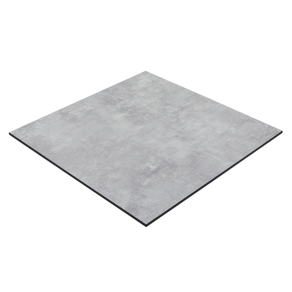 Tischplatte Outdoor | HPL Compact | Beton Grau | 70x70 cm | Made in Germany